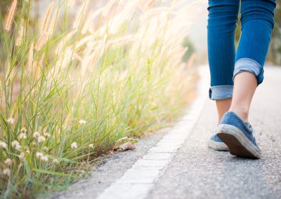 walking to destress teachers